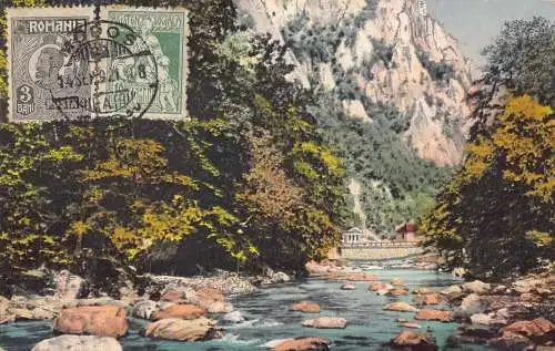 L092 Rumänien 1921 Herculane Valea Cernei Vintage Postkarte