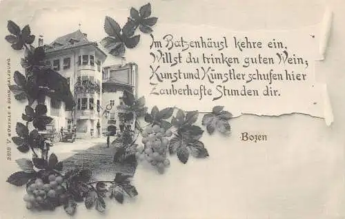L036 Italien Bozen Bozen Vintage Postkarte