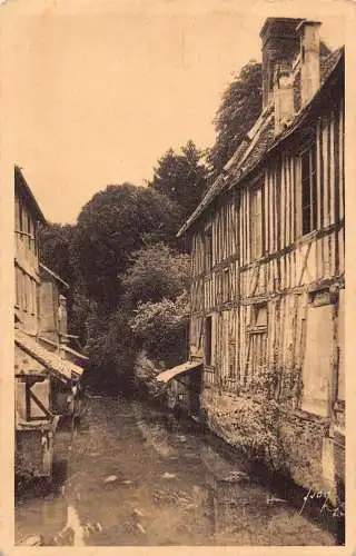 A097 Frankreich Evreux Vieilles Maisons au bord de l'Iton Kanal Vintage Postkarte