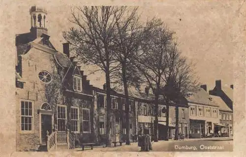 Niederlande Domburg Ooststraat Street RPPC Vintage Postkarte