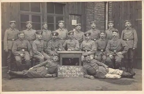 L036 Militär Deutschland 1915 Ers Batl Res Inf Rgt 6 Feldpostkarte