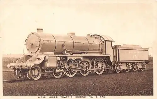 L372 Zug Lok Mischverkehr Lok Vintage Postkarte