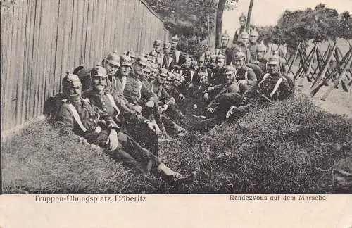 L036 Deutschland 1915 Soldaten Truppen-Ubungsplatz Doeberitz alte Feldpostkarte