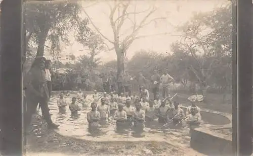 L037 Deutschland 1.WK Deutsche Soldaten Baden Echtfoto Postkarte
