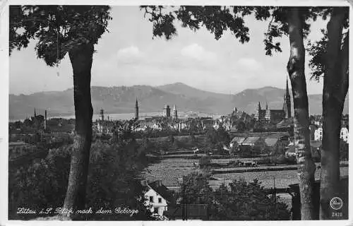 Deutschland Zittau i S Blick nach dem Gebirge Vintage Postkarte