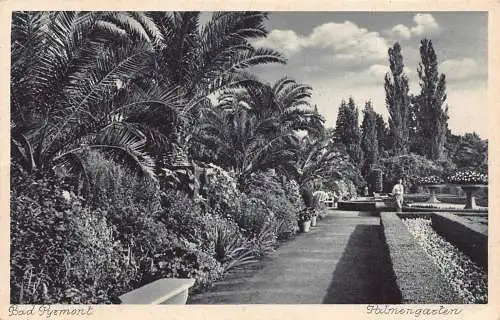 Deutschland 1941 Bad Pyrmont Palmengarten Vintage Postkarte