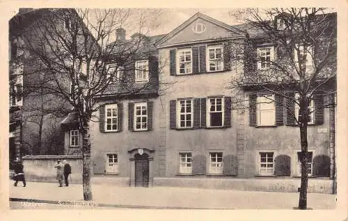 Deutschland Weimarer Schillerhaus Haus Vintage Postkarte