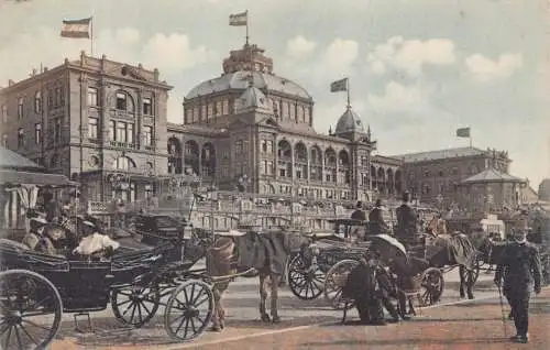 L259 Niederlande Gravenhage Kurhaus Kutsche Vintage Postkarte