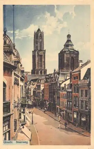 L259 Niederlande Utrecht. Steenweg Vintage Postkarte
