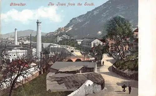 L256 Gibraltar Die Stadt aus dem Süden. alte Postkarte