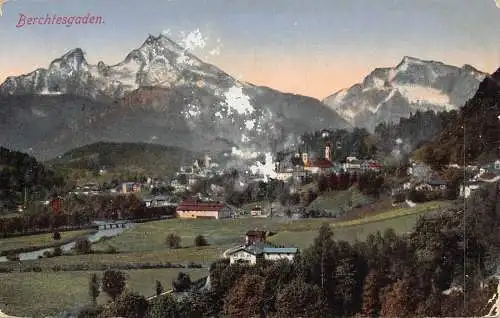 L022 Deutschland 1916 Berchtesgadener Berge Vintage Postkarte
