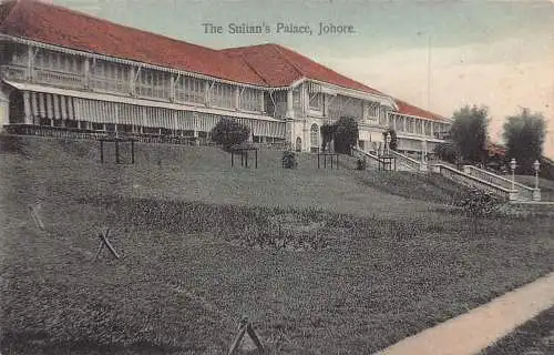 L253 Malaysia Johore Der Sultanspalast Postkarte