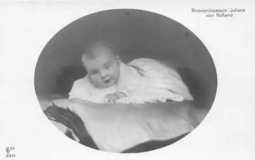 L039 Niederlande Prinzessin Juliana Königtum Postkarte