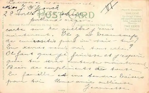 L235 US Portland Oregon Forestry Building Interieur Lewis and Clark Memo Postkarte