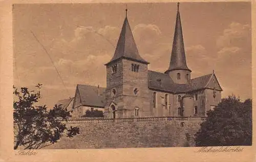 L211 Deutschland 1925 Fulda Michaels Kirche Vintage Postkarte