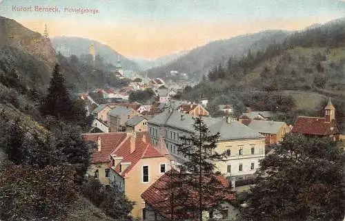 L208 Deutschland Kurort Berneck im Fichtelgebirge Vintage Postkarte