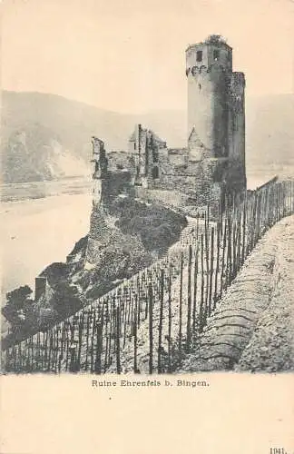 L212 Deutschland Ruine Ehrenfels B Burgruine Vintage Postkarte