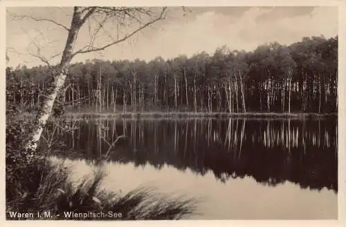 Deutschland 1930 Waren i M Wienpitsch See Vintage Postkarte