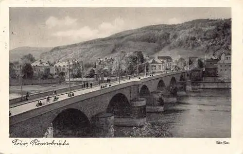 Deutschland 1938 Trierer Römerbrücke alte Postkarte