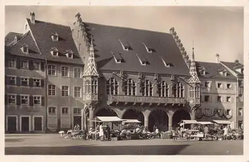 Deutschland 1934 Freiburg i Br Kaufhaus Hausmarkt Vintage Postkarte