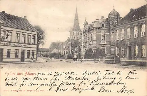 Deutschland 1903 Gruss aus Ahaus Baeckerei A Harperine Vintage Postkarte