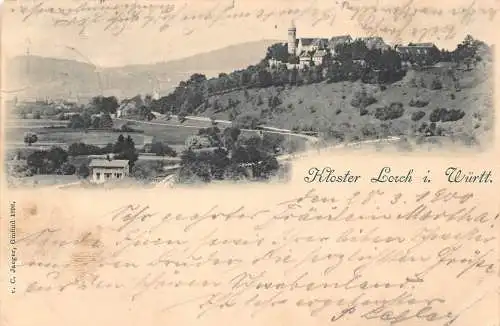 Deutschland 1900 Kloster Kloster Lorch i Württ Vintage Postkarte