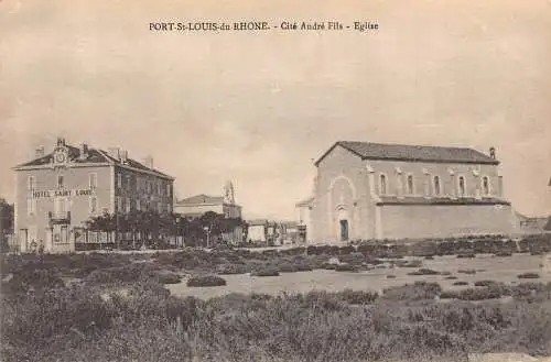 Frankreich Port St Luis du Rhone Cite Andre Fils Eglise Hotel Sain Louis Postkarte