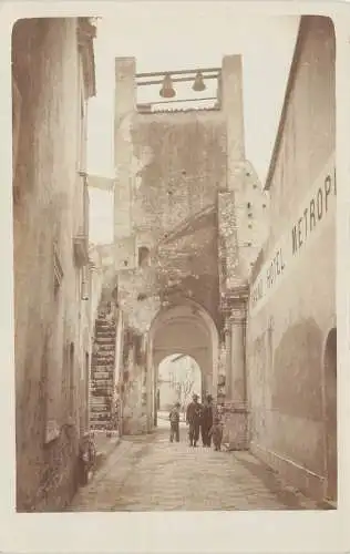 Italien Taormina Sizilien Torre dell'orologio Turm Grand Hotel Schild Postkarte