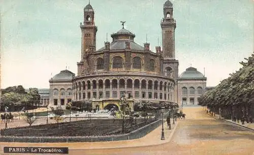 Frankreich Paris Le Trocadero Vintage Postkarte
