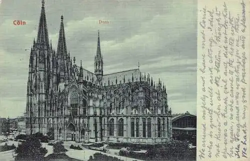 Deutschland 1910 Kölner Dom Vintage Postkarte