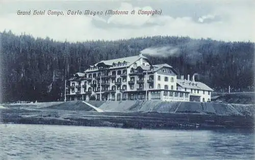 Italien Grand Hotel Campo Carlo Magno Vintage Postkarte