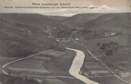 Luxemburg Kleine Schweiz Sauertal Echternach Weilerbach Bollendorf Postkarte