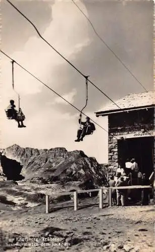 Schweiz Engelberg Truebsee Sessellift am Jochpass Vintage Postkarte