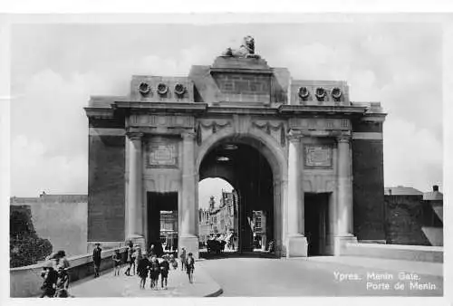 Belgien Ypern Menin Gate Vintage Postkarte