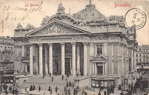 Belgien Brüssel 1902 La Bourse alte Postkarte