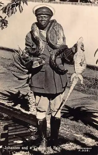 Südafrika Johannes und ein paar Freunde einheimische ethnische RPPC Postkarte