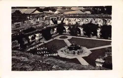 Antigua Santa Clara Kirche Ruinen RPPC Vintage Postkarte
