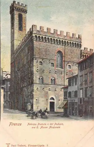 Italien Firenze Florenz Palazzo Pretorio o del Podesta Nationalmuseum Postkarte