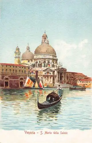 Italien Venedig Venezia S Maria della Salute Vintage Postkarte