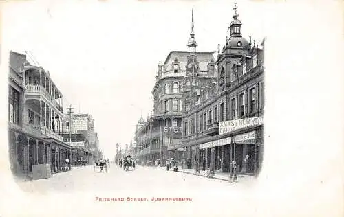 Südafrika Johannesburg Pritchard Street XMas und Neujahrskarten Postkarte