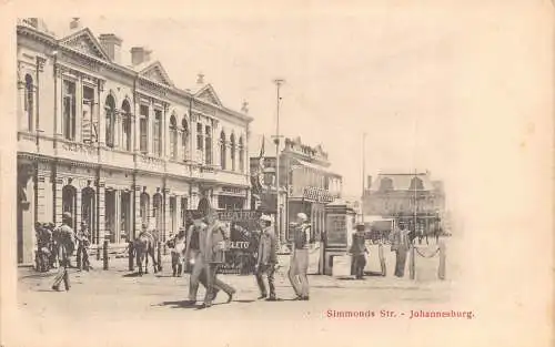 Südafrika Johannesburg Simmonds Street Theatre Schild Vintage Postkarte