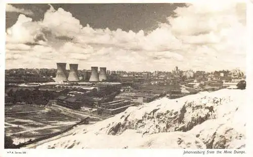 Südafrika Johannesburg von den Minenhalden Vintage Postkarte