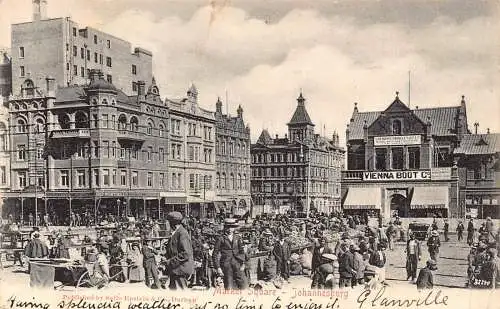 Südafrika 1905 Marktplatz Johannesburg Vienna Boot Co Postkarte