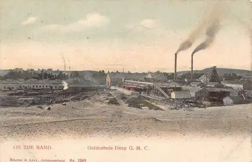 Südafrika am Rand Geldenhuis Deep GMC Industrie Fabrik Postkarte