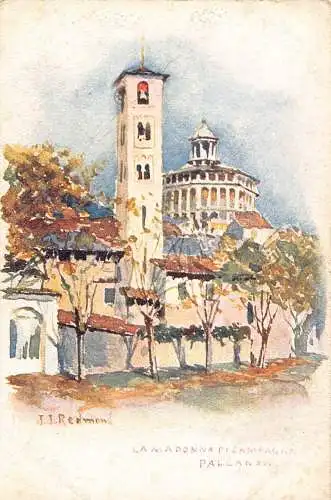 Italien Pallanza Madonna di Campagna Kunst von Redmond Chromo Litho Postkarte