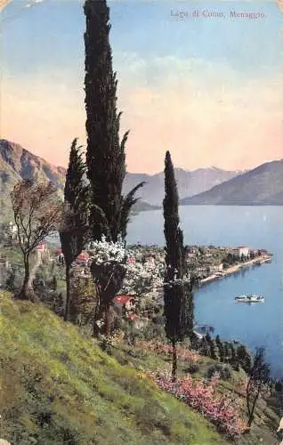 Italien 1910 Menaggio Lago di Como Vintage Postkarte