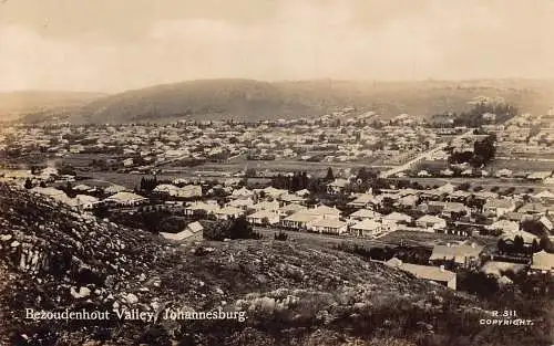 Südafrika Johannesburg Bazoudenhout Valley RPPC Postkarte
