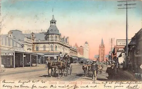 Südafrika Church Street Central Pretoria Hamilton Payne & Plomer Shops Postkarte