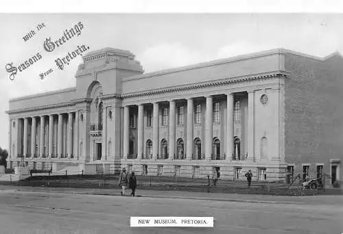 Südafrika mit den Jahreszeitengrüßen aus Pretoria New Museum Postkarte