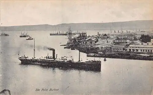Südafrika Durban The Point Port Steamboats Vintage Postkarte